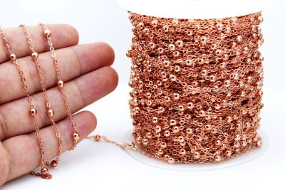 0.40 mm TOPLU DÜZ ZİNCİR, ROSE KAPLAMA - 3