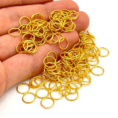 0.70x8 mm DEMİR MONTAJ HALKASI, SARI KAPLAMA - 1