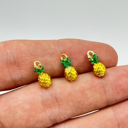1 Adet, ANANAS DESENLİ ÜÇ BOYUTLU MİNELİ UÇ - ERTÜRK