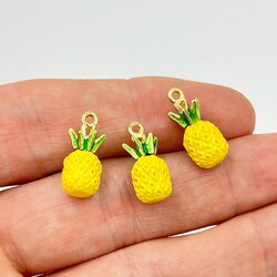 1 Adet, ANANAS DESENLİ ÜÇ BOYUTLU MİNELİ UÇ - ERTÜRK