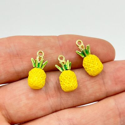 ERTÜRK - 1 Adet, ANANAS DESENLİ ÜÇ BOYUTLU MİNELİ UÇ