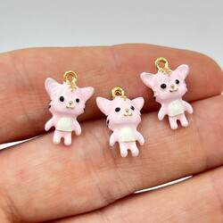 1 Adet, KEDİ DESENLİ ÜÇ BOYUTLU MİNELİ UÇ - ERTÜRK