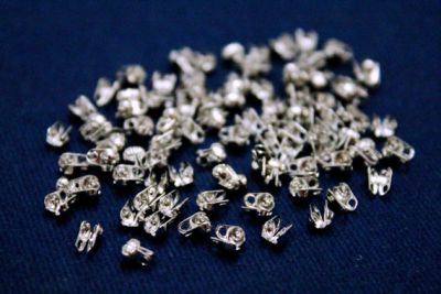 DORE ZİNCİR KLİPSİ, NİKEL KAPLAMA PİRİNÇ ( 1 mm - 1.2 mm - 1.5 mm - 2 mm DORE ZİNCİRLERE UYGUN ) - 2