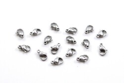 10 mm, ÇELİK PAPAĞAN KLİPS, GÜMÜŞ RENK, 1. KALİTE KARARMAZ - ERTÜRK