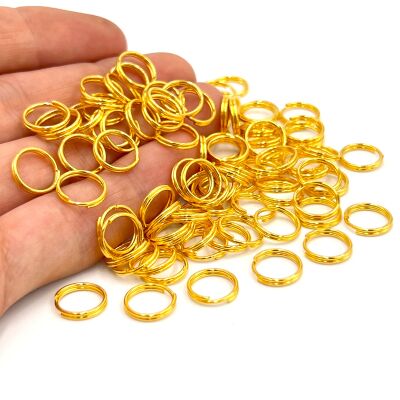 10 mm ÇİFT TURLU HALKA, SARI KAPLAMA, DEMİR - 1