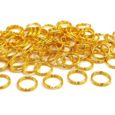 10 mm ÇİFT TURLU HALKA, SARI KAPLAMA, DEMİR - 2