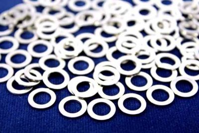 10 mm DELİKSİZ YUVARLAK PUL, NİKEL KAPLAMA PİRİNÇ #631N - 2