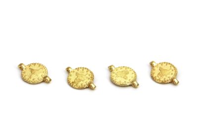 10 mm, DÖKÜM TUĞRA, ÇİFT KULPU, SARI KAPLAMA - 2