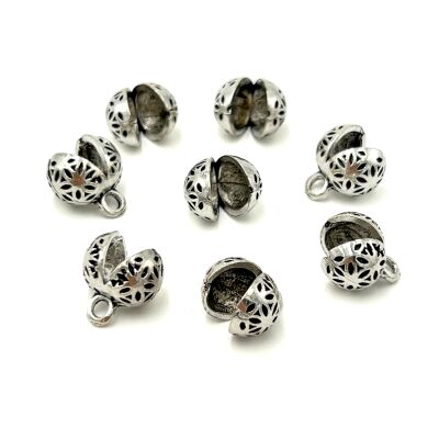 10 mm DÜĞÜM KAPAMA, ZAMAK DÖKÜM, BOYALI GÜMÜŞ KAPLAMA - 2