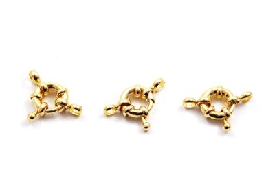 10 mm GEMİCİ DÜMEN KLİPS, ALTIN KAPLAMA - 2