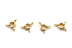 10 mm GEMİCİ DÜMEN KLİPS, ALTIN KAPLAMA - 3