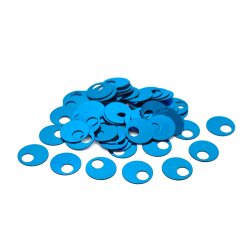 10 mm GENİŞ DELİK PLASTİK PUL PAYET, PATİK PULU, OYA PULU, NAKIŞ PULU, DÖKME PUL, TURKUAZ RENK - ERTÜRK