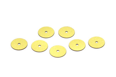 10 mm PLASTİK PUL PAYET, NAKIŞ PULU, DÖKME PUL, ORTADAN DELİK, ALTIN RENK - 2