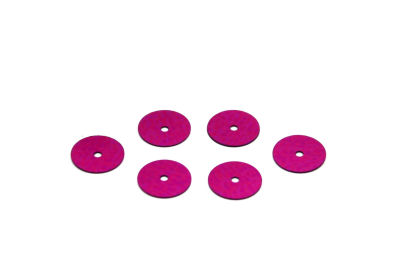 10 mm PLASTİK PUL PAYET, NAKIŞ PULU, DÖKME PUL, ORTADAN DELİK, FUŞYA RENK - 2