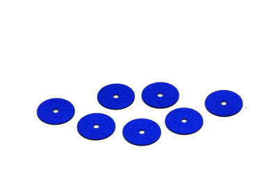 10 mm PLASTİK PUL PAYET, NAKIŞ PULU, DÖKME PUL, ORTADAN DELİK, MAVİ RENK - 2