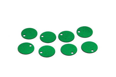 10 mm PLASTİK PUL PAYET, NAKIŞ PULU, DÖKME PUL, YAN DELİK, KOYU YEŞİL RENK - 2