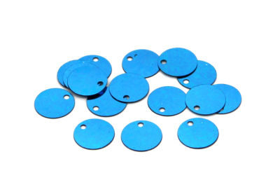 10 mm PLASTİK PUL PAYET, NAKIŞ PULU, DÖKME PUL, YAN DELİK, TURKUAZ RENK - 2