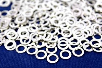10 mm YUVARLAK DELİKSİZ PUL, NİKEL KAPLAMA PİRİNÇ #296N - 2