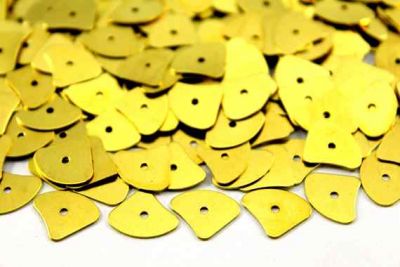 11x13 mm ORTADAN DELİK PUL, HAM PİRİNÇ #562H - 2