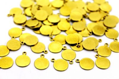 10 mm YUVARLAK KULPLU KALIN PUL, HAM PİRİNÇ #91H-KALIN - 2
