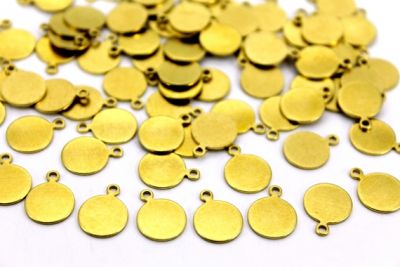 10 mm YUVARLAK KULPLU KALIN PUL, HAM PİRİNÇ #91H-KALIN - 3