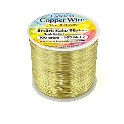 100 GR - BAKIR ÇİÇEK TELİ, LİGHT GOLD RENK - 2