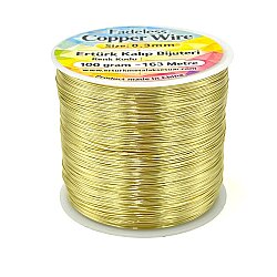 100 GR - BAKIR ÇİÇEK TELİ, LİGHT GOLD RENK - ERTÜRK