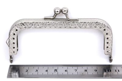 10.5 CM ÇANTA VE CÜZDAN KULPU, NİKEL RENK, KOD-9N - 2