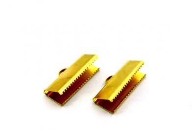 10x25 mm DİŞLİ SIKIŞTIRMA KULPLU, HAM PİRİNÇ #759-1H - 3