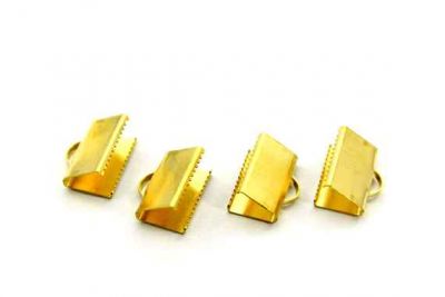 10x15 mm DİŞLİ SIKIŞTIRMA KULPLU, HAM PİRİNÇ #927H - 2