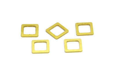 10x10 mm KALIN KARE PUL, HAM PİRİNÇ #1271H