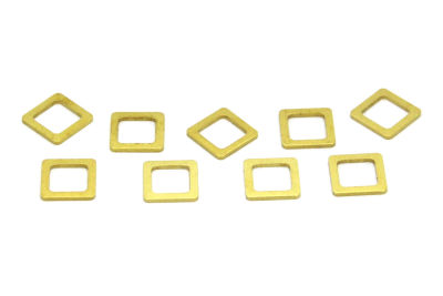 10x10 mm KALIN KARE PUL, HAM PİRİNÇ #1271H - 2