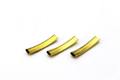 4x7.5x40 mm YASSI KAVİSLİ BORU, HAM PİRİNÇ - 2