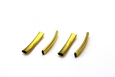 4x7.5x40 mm YASSI KAVİSLİ BORU, HAM PİRİNÇ - 3