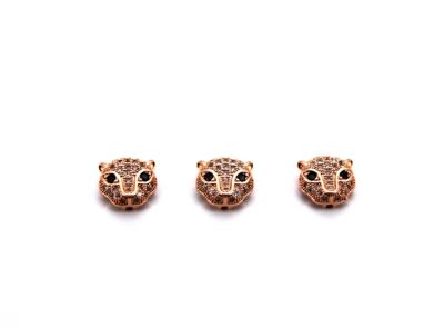 ERTÜRK - 10x11 mm KURU KAFA ZİRCON TAŞ BİLEKLİK ve KOLYE AKSESUARI, ROSE