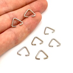 10x12 mm ANAHTARLIK BAĞLANTI ÜÇGENİ, NİKEL KAPLAMA, TEL KALINLIĞI 1.2 mm - ERTÜRK