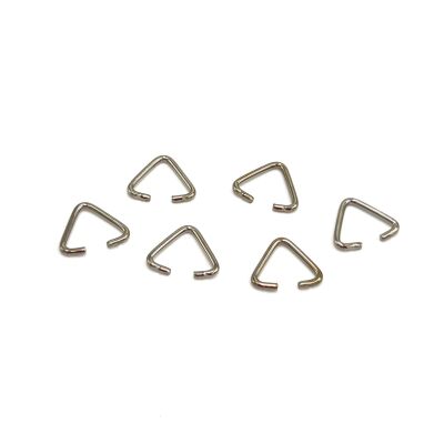 10x12 mm ANAHTARLIK BAĞLANTI ÜÇGENİ, NİKEL KAPLAMA, TEL KALINLIĞI 1.2 mm - 2