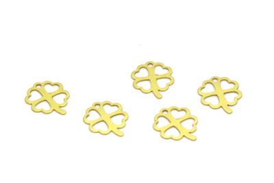 10x13 mm YONCA DESENLİ PUL, HAM PİRİNÇ #1295H - 2