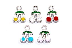 10x14 mm, MİNELİ KİRAZ TAKI APARATI, NİKEL KAPLAMA, #M12N - ERTÜRK