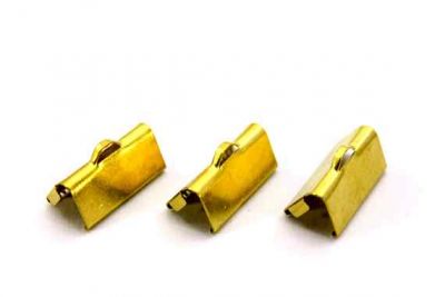 10x20 mm DİŞLİ SIKIŞTIRMA KULPLU, HAM PİRİNÇ #917H - 2
