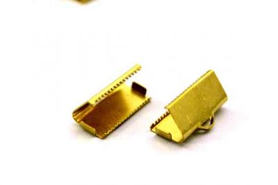 10x20 mm DİŞLİ SIKIŞTIRMA KULPLU, HAM PİRİNÇ #917H - 3