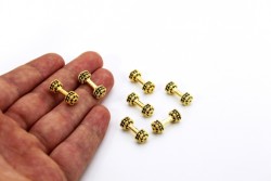 8x20 mm HALTER ZİRCON TAŞ BİLEKLİK ve KOLYE AKSESUARI, ALTIN SARI - Thumbnail