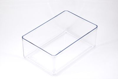 10x15.5 cm, YÜKSEKLİK : 6.5 cm, 1 ADET, KAPAKLI KÜP MALZEME KUTUSU, BONCUK KUTUSU, ŞEFFAF RENK - 2