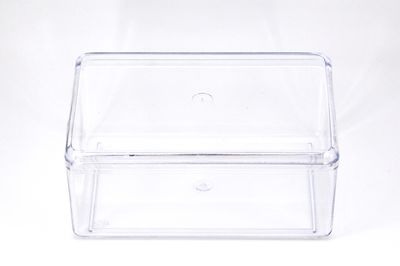 10x15.5 cm, YÜKSEKLİK : 6.5 cm, 1 ADET, KAPAKLI KÜP MALZEME KUTUSU, BONCUK KUTUSU, ŞEFFAF RENK - 3