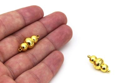 10x22 mm MIKNATISLI KLİPS, SARI KAPLAMA - 2