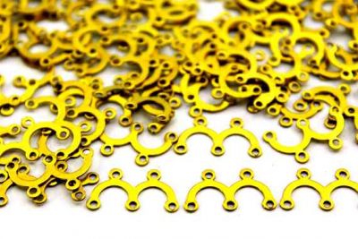 10x18 mm KÜPE SALLANTISI, HAM PİRİNÇ #163H - 2