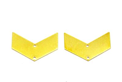 10x30 mm OK DESENLİ PUL, HAM PİRİNÇ #1753H - 2
