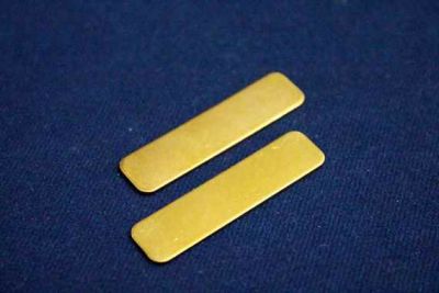 10x40 mm DİKDÖRTGEN PUL, HAM PİRİNÇ #1056H - 2