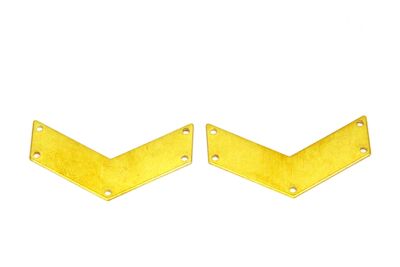 10x40 mm OK DESENLİ PUL, HAM PİRİNÇ #1757H - 2