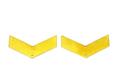 10x40 mm OK DESENLİ PUL, HAM PİRİNÇ #1759H - 2